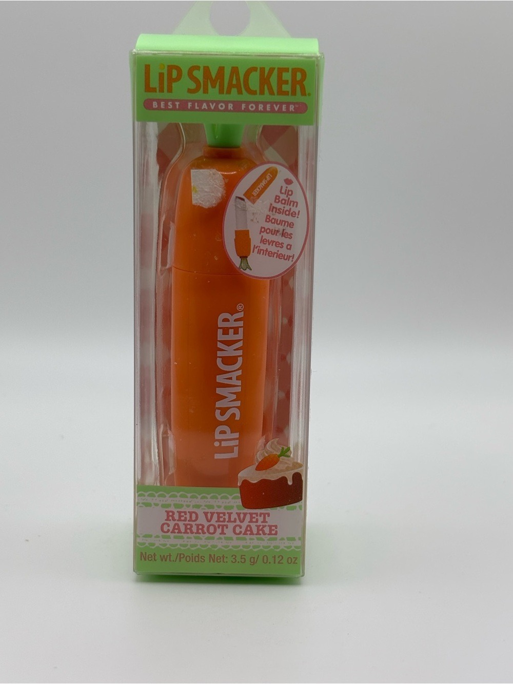 Lip Smacker Red Velvet Carrot Cake Lip Balm Limited Edition 0.12 oz New - Picture 2 of 5